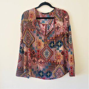 Caramela Patterened Top, Sz M